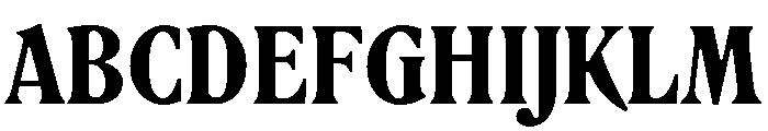 Rodney Black Instance Font UPPERCASE