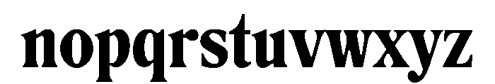 Rodney Black Instance Font LOWERCASE