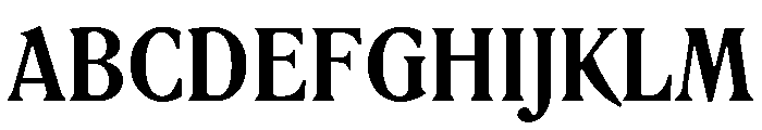 Rodney Bold Instance Font UPPERCASE