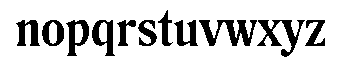Rodney Bold Instance Font LOWERCASE