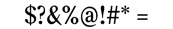 Rodney Medium Instance Font OTHER CHARS