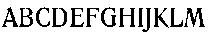 Rodney Medium Instance Font UPPERCASE