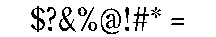 Rodney Regular Instance Font OTHER CHARS
