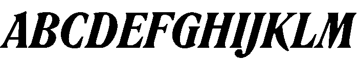 RodneyItalic BlackItalic Instance Font UPPERCASE