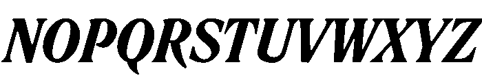 RodneyItalic BlackItalic Instance Font UPPERCASE