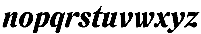 RodneyItalic BlackItalic Instance Font LOWERCASE