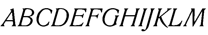 RodneyItalic LightItalic Instance Font UPPERCASE