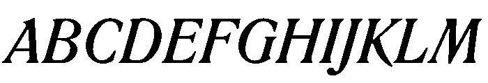 RodneyItalic MediumItalic Instance Font UPPERCASE