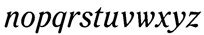 RodneyItalic RegularItalic Instance Font LOWERCASE