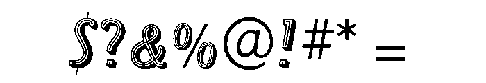 Roller Regular Font OTHER CHARS