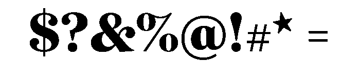 Romain20 Bold Font OTHER CHARS