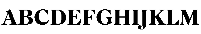 Romain20 Bold Font UPPERCASE