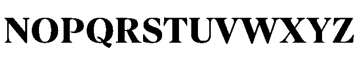 Romain20 Bold Font UPPERCASE
