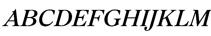 Romain20 Italic Font UPPERCASE