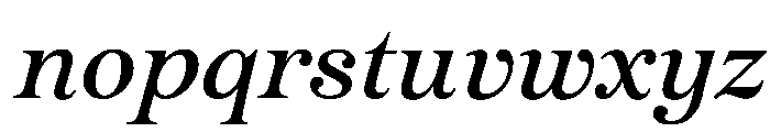 Romain20 Italic Font LOWERCASE