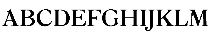 Romain20 Regular Font UPPERCASE