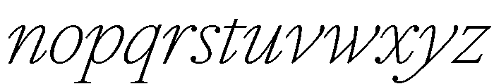 RomainduRoi CondThinIta 428491eb Font LOWERCASE