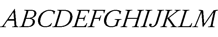 RomainduRoi LightItalic 14240c18 Font UPPERCASE