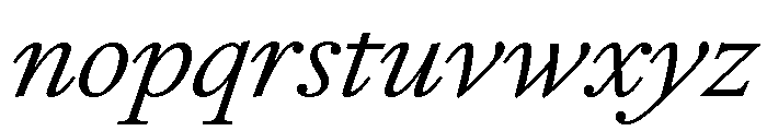 RomainduRoi LightItalic 14240c18 Font LOWERCASE