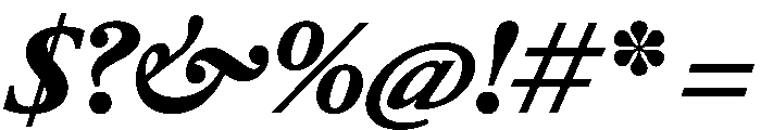 RomainduRoiItalicVAR BlackItalic Instance Font OTHER CHARS
