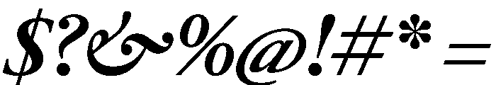 RomainduRoiItalicVAR BoldContrastItalic Instance Font OTHER CHARS