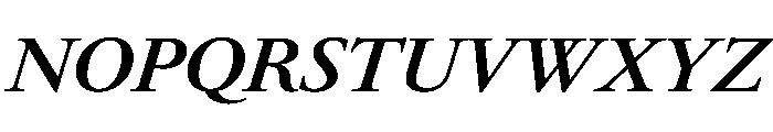 RomainduRoiItalicVAR BoldContrastItalic Instance Font UPPERCASE