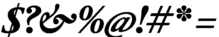 RomainduRoiItalicVAR CondensedBlackItalic Instance Font OTHER CHARS