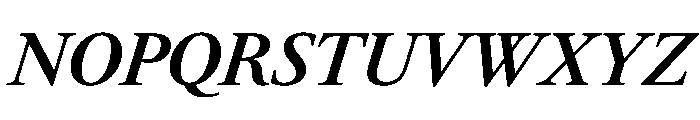 RomainduRoiItalicVAR CondensedBoldContrastItalic Instance Font UPPERCASE