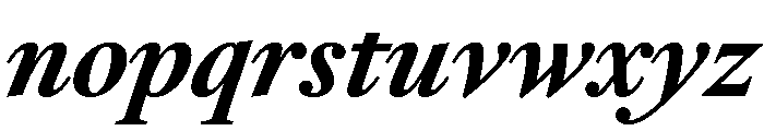 RomainduRoiItalicVAR CondensedBoldHighItalic Instance Font LOWERCASE