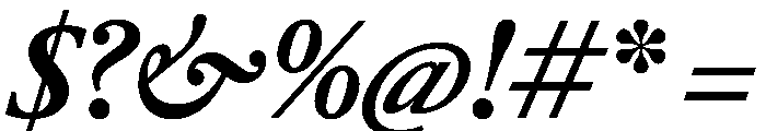 RomainduRoiItalicVAR CondensedBoldItalic Instance Font OTHER CHARS