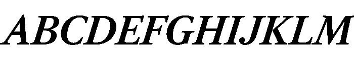 RomainduRoiItalicVAR CondensedBoldItalic Instance Font UPPERCASE