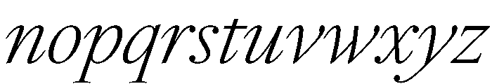 RomainduRoiItalicVAR CondensedExtraLightContrastItalic Instance Font LOWERCASE