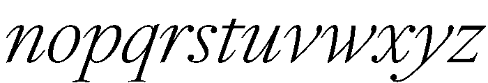 RomainduRoiItalicVAR CondensedExtraLightHighItalic Instance 8e73a55b Font LOWERCASE