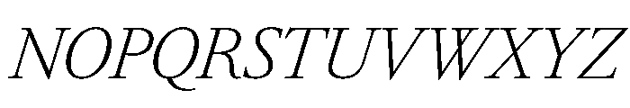 RomainduRoiItalicVAR CondensedExtraLightItalic Instance C48cb9c4 Font UPPERCASE