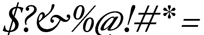 RomainduRoiItalicVAR CondensedItalic Instance Font OTHER CHARS