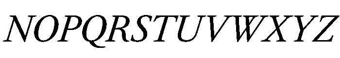RomainduRoiItalicVAR CondensedItalic Instance Font UPPERCASE