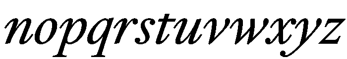 RomainduRoiItalicVAR CondensedItalic Instance Font LOWERCASE
