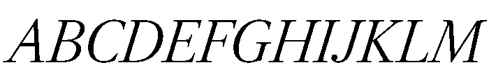RomainduRoiItalicVAR CondensedLightContrastItalic Instance Font UPPERCASE