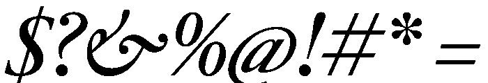 RomainduRoiItalicVAR CondensedMediumContrastItalic Instance Font OTHER CHARS