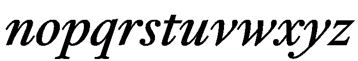 RomainduRoiItalicVAR CondensedMediumItalic Instance Font LOWERCASE
