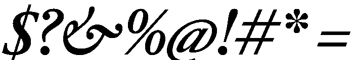 RomainduRoiItalicVAR CondensedSemiBoldItalic Instance Font OTHER CHARS
