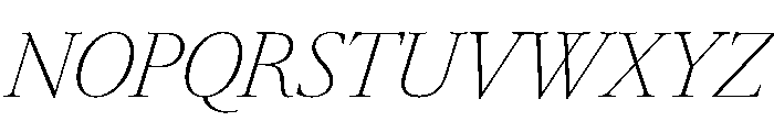 RomainduRoiItalicVAR CondensedThinHighItalic Instance A1e75234 Font UPPERCASE