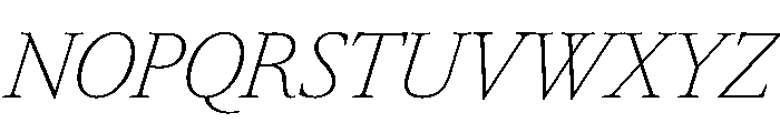 RomainduRoiItalicVAR CondensedThinItalic Instance D81ffe6e Font UPPERCASE