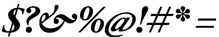 RomainduRoiItalicVAR ExtraBoldContrastItalic Instance Font OTHER CHARS