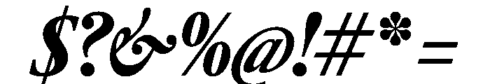 RomainduRoiItalicVAR ExtraCondensedBlackContrastItalic Instance Font OTHER CHARS