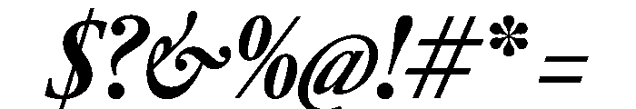 RomainduRoiItalicVAR ExtraCondensedBoldContrastItalic Instance Font OTHER CHARS