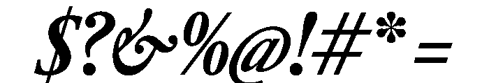 RomainduRoiItalicVAR ExtraCondensedBoldItalic Instance Font OTHER CHARS