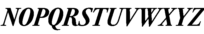 RomainduRoiItalicVAR ExtraCondensedExtraBoldContrastItalic Instance Font UPPERCASE