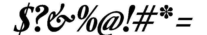 RomainduRoiItalicVAR ExtraCondensedExtraBoldItalic Instance Font OTHER CHARS