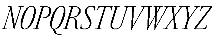 RomainduRoiItalicVAR ExtraCondensedExtraLightHighItalic Instance 59258807 Font UPPERCASE